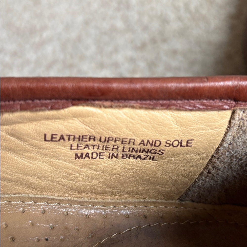 Florsheim Imperial Brown Genuine Caiman Alligator Gator Croc Leather Loafers 12 - Picture 8 of 11